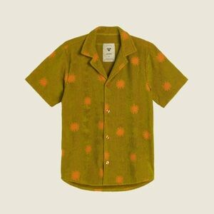 OAS Green and Orange Casual Button Down Shirt